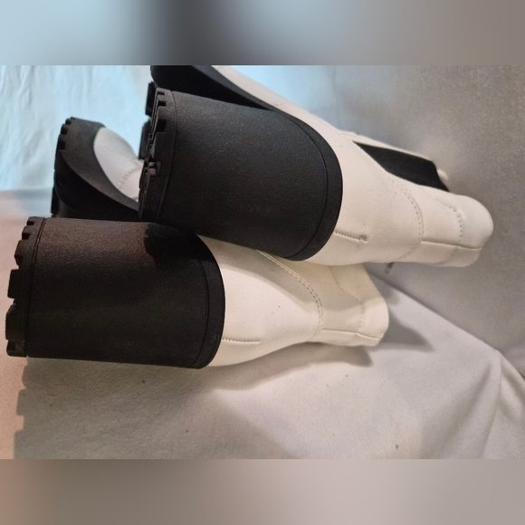 MIA White and Black Lace-Up Combat Boots - Picture 13 of 14